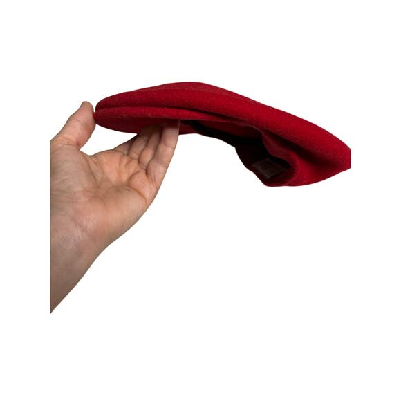 Vintage 90s Kangol Wool Cap Medium M Made in Engladn Retro Streetwear Red - Picture 4 of 5